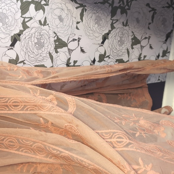 Lace & Embroidered Romper Dress - Picture 5 of 9